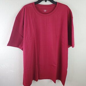 John Blair Mens Red Crewneck Short Sleeve T-Shirt 2XL